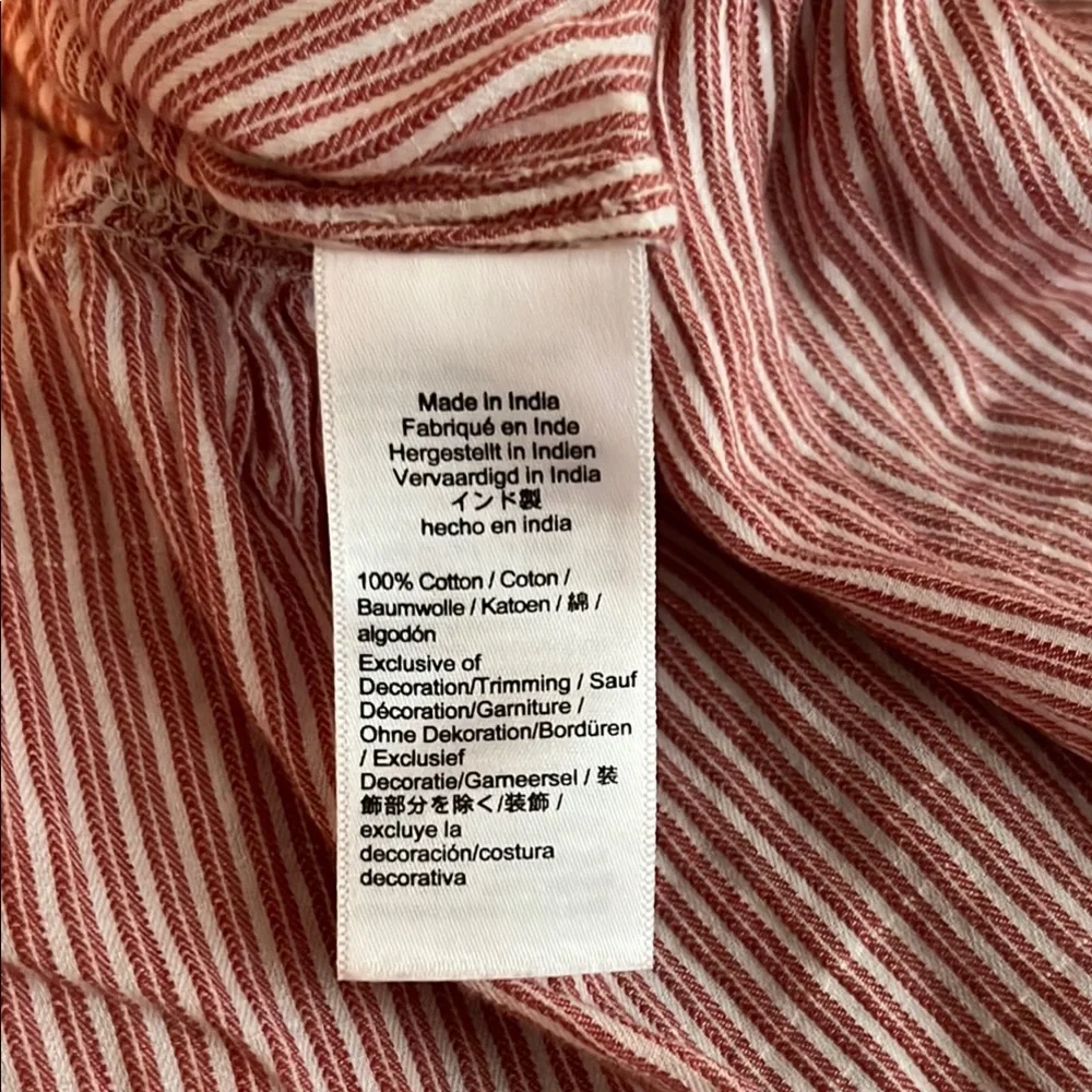 J Crew Blush Striped Ruffle Dress - Picture 5 of 5